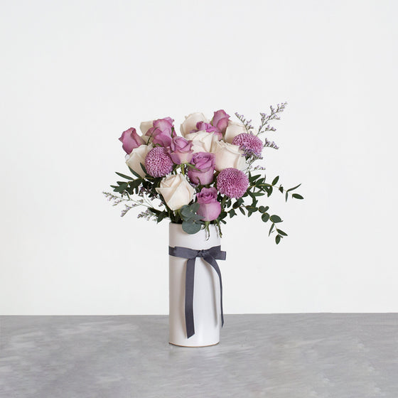 mauve vase