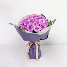  purple roses bouquet